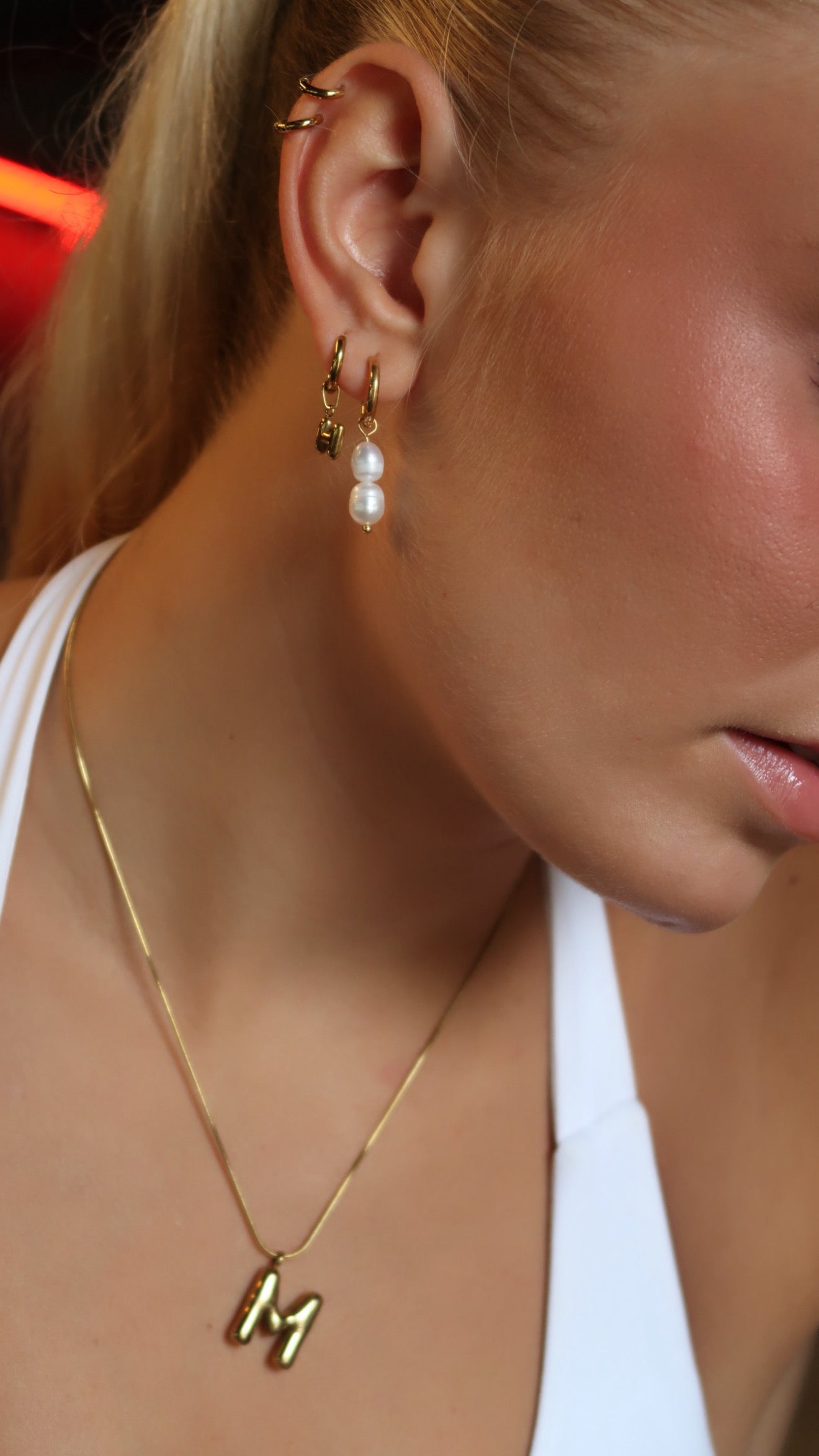 Hálsmen með upphafsstaf